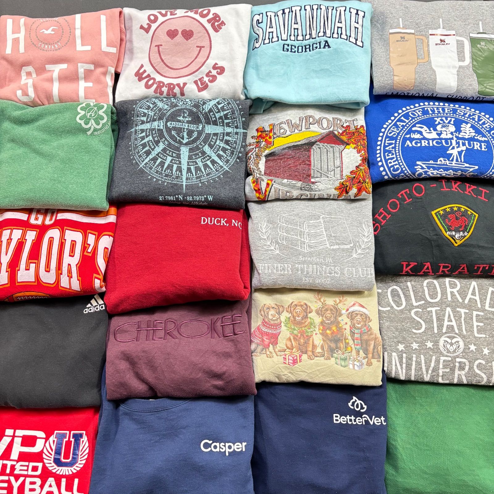 us古着スウェット20枚＋おまけ1枚まとめ売り　サイズMIX ラスト一点【即戦力20枚】US古着 スウェット トレーナー まとめ売り