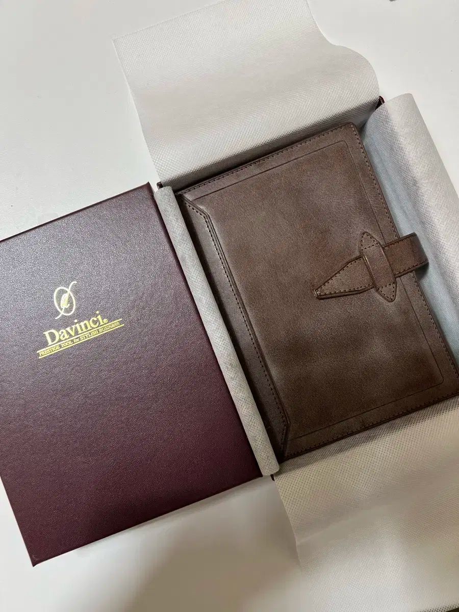 ダ ヴィンチ ロロマ Classic バイブル A 6 ダイアリー DARK BROWN