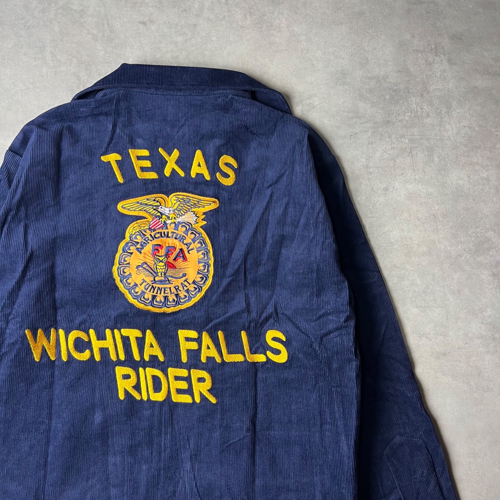 FFAジャケット ブルゾン ファーマーズジャケット コーデュロイ 復刻モデル ネイビー 濃紺 ブルー