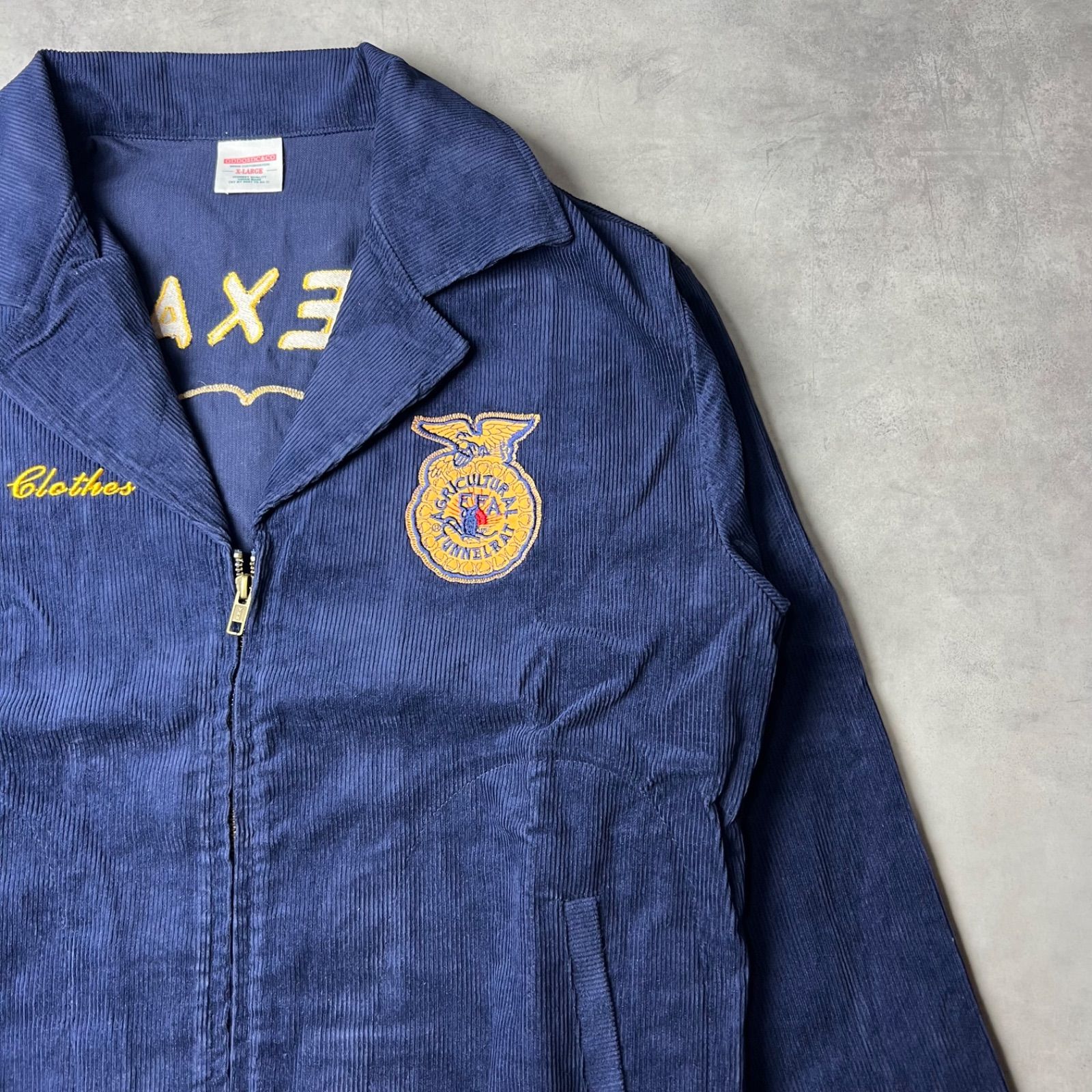 ✅新品　FFAジャケット　ファーマーズジャケット　コーデュロイ　ネイビー　L FFAジャケット|コーデュロイ|ネイビー - 古着屋グレープフルーツ