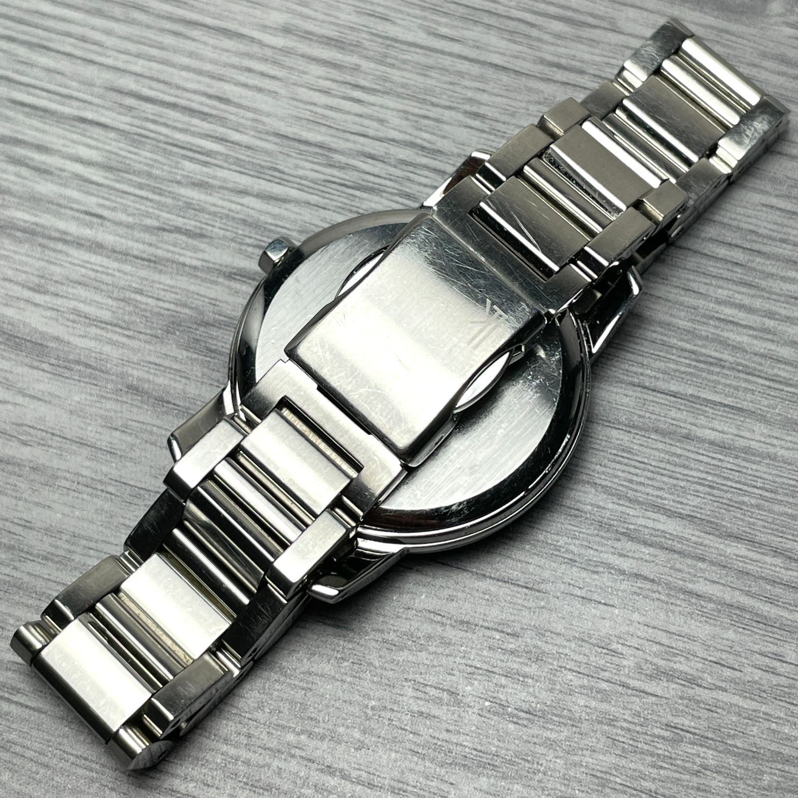 SEIKO セイコー クロノグラフ 文字盤ホワイト シルバーベルト