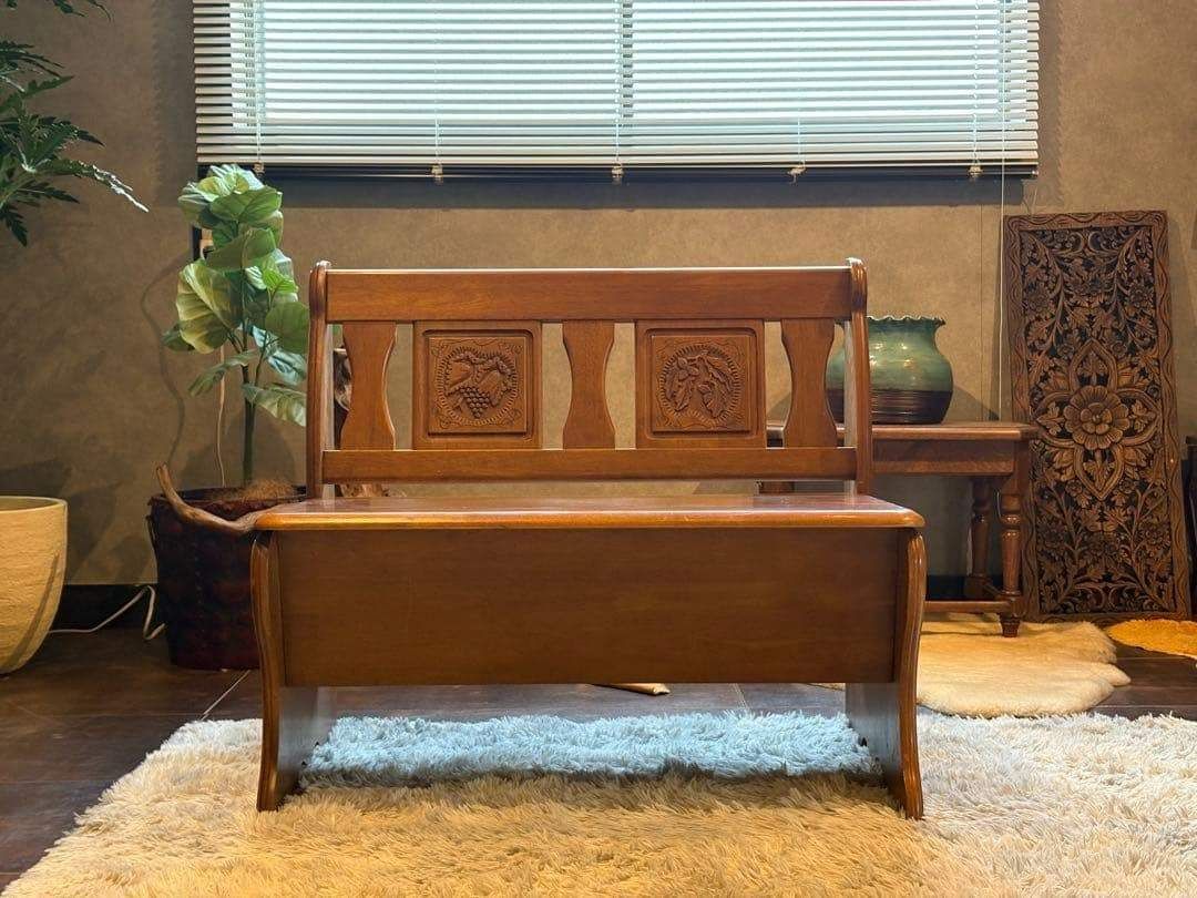 収納ベンチ 2人用