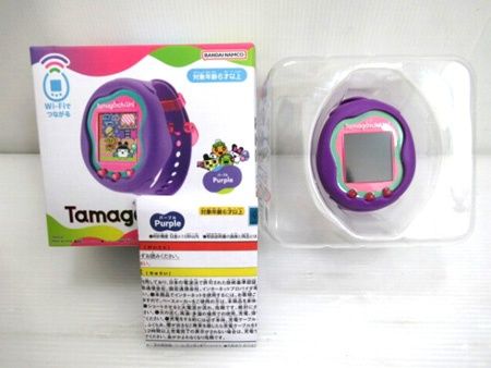 たまごっちユニ Tamagotchi Uni パープル バンダイ 動確OK ケーブル