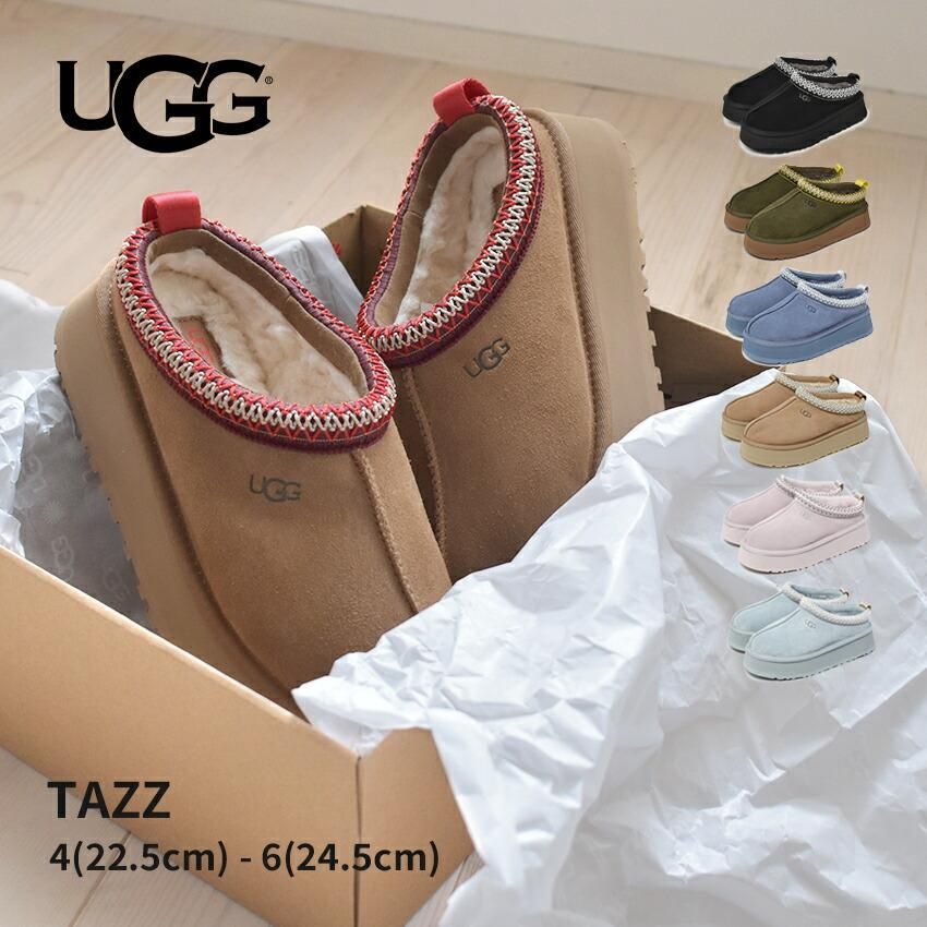 アグ サボ レディース タズ UGG 1122553 ブラック 黒 ブラウン 茶 シューズ スリップオン 厚底 すりっぱ 防寒 あったか 保温 秋 爆買