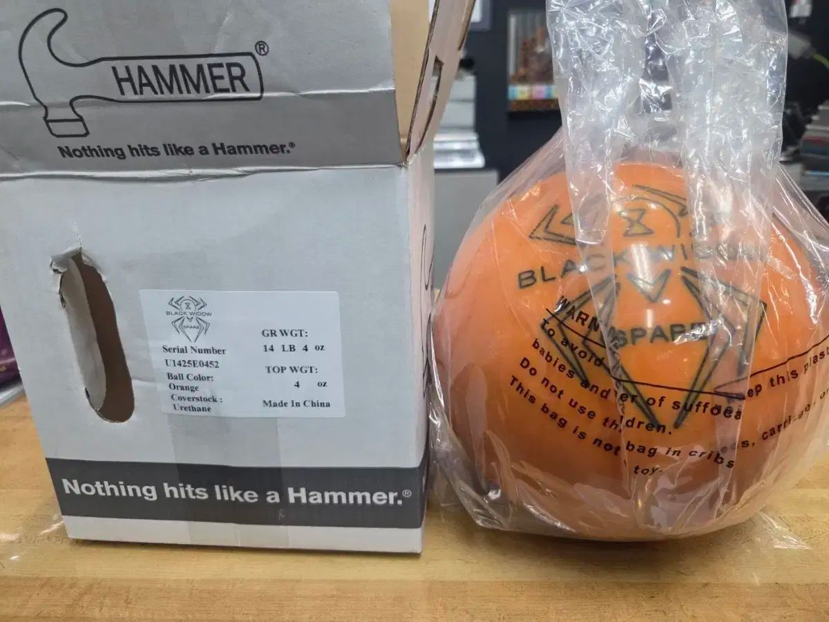 shop取引では対象外 ハマー ブラックウィドウ オレンジ ボーリング 14 LB