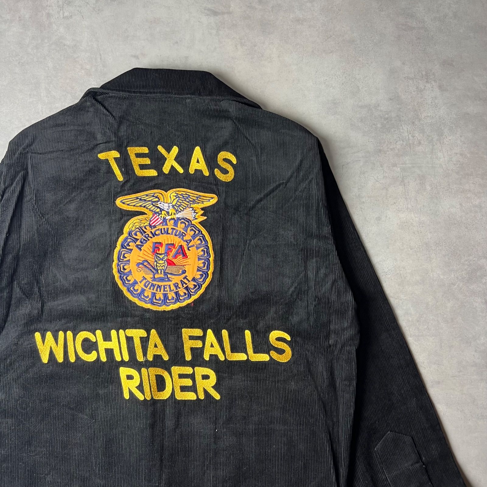 FFAジャケット ブルゾン ファーマーズジャケット コーデュロイ 復刻モデル ブラック 黒