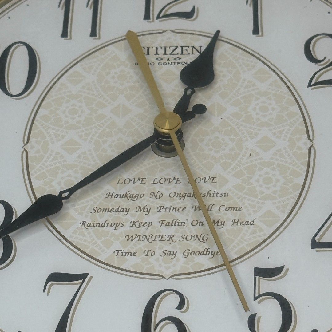 良品・動作確認済み】シチズン CITIZEN 電波掛け時計 4MN418-0