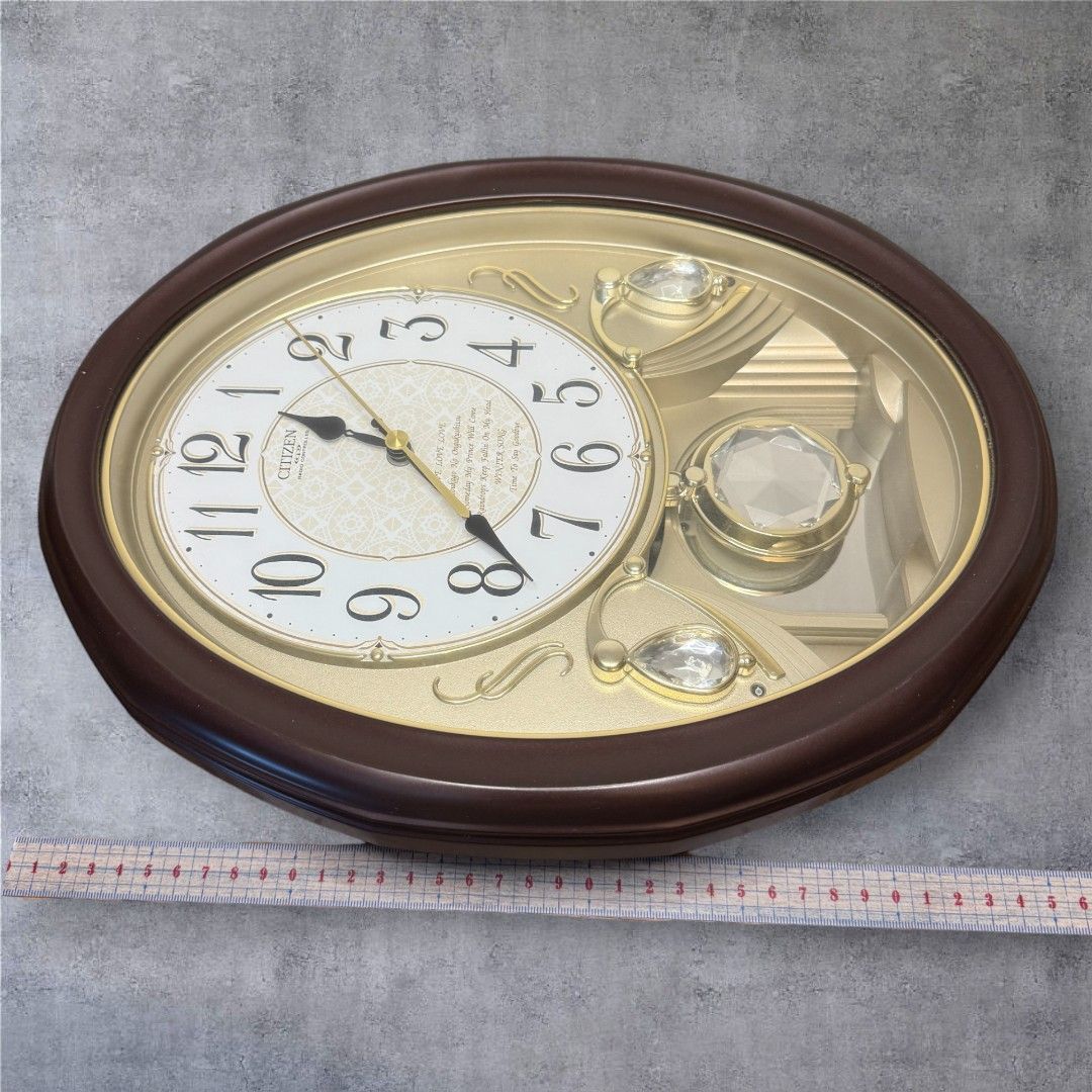 良品・動作確認済み】シチズン CITIZEN 電波掛け時計 4MN418-0