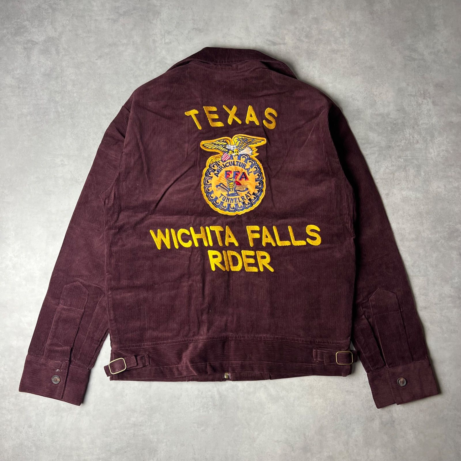 FFAジャケット ブルゾン ファーマーズジャケット コーデュロイ 復刻モデル ワイン レッド バーガンディー
