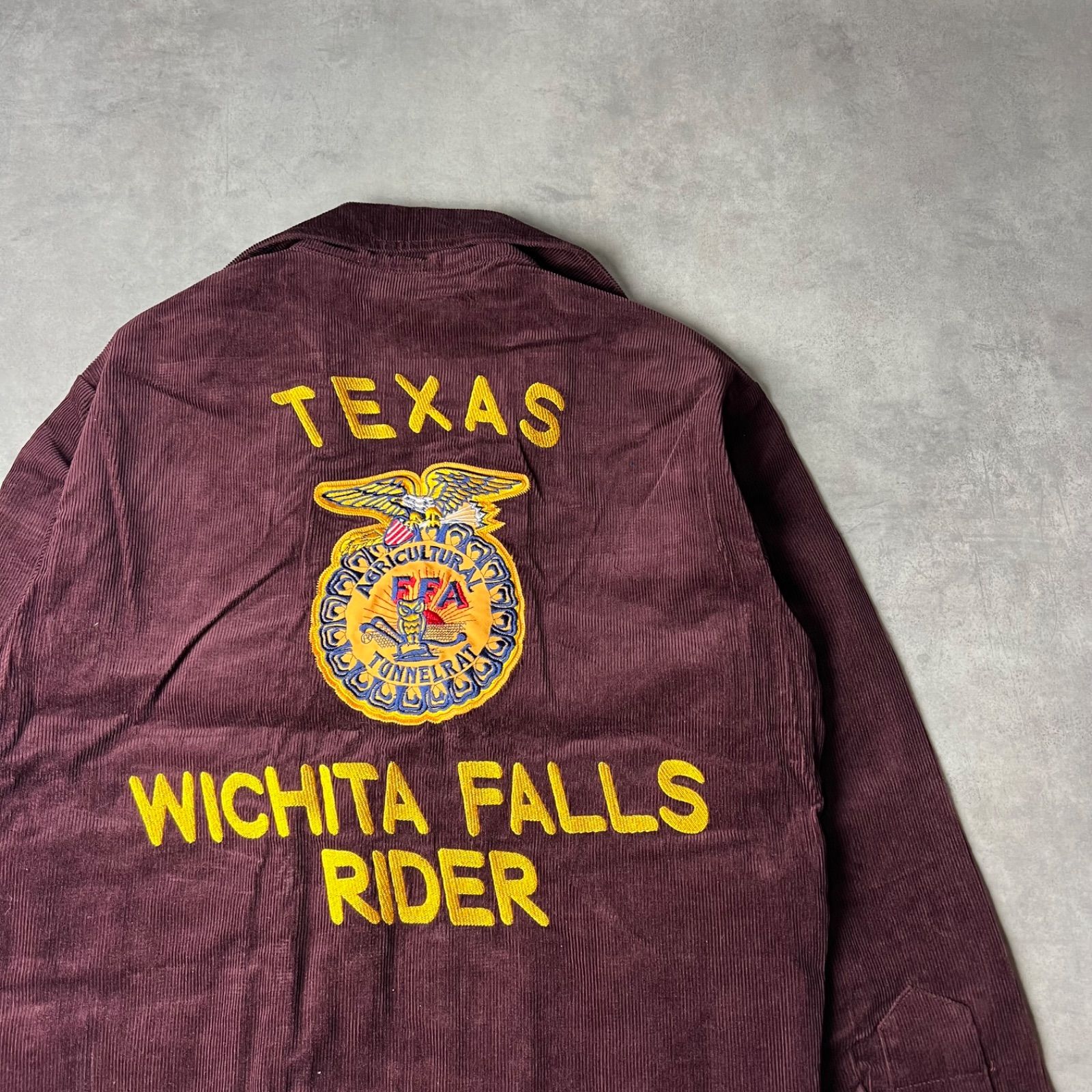 FFAジャケット ブルゾン ファーマーズジャケット コーデュロイ 復刻モデル ワイン レッド バーガンディー