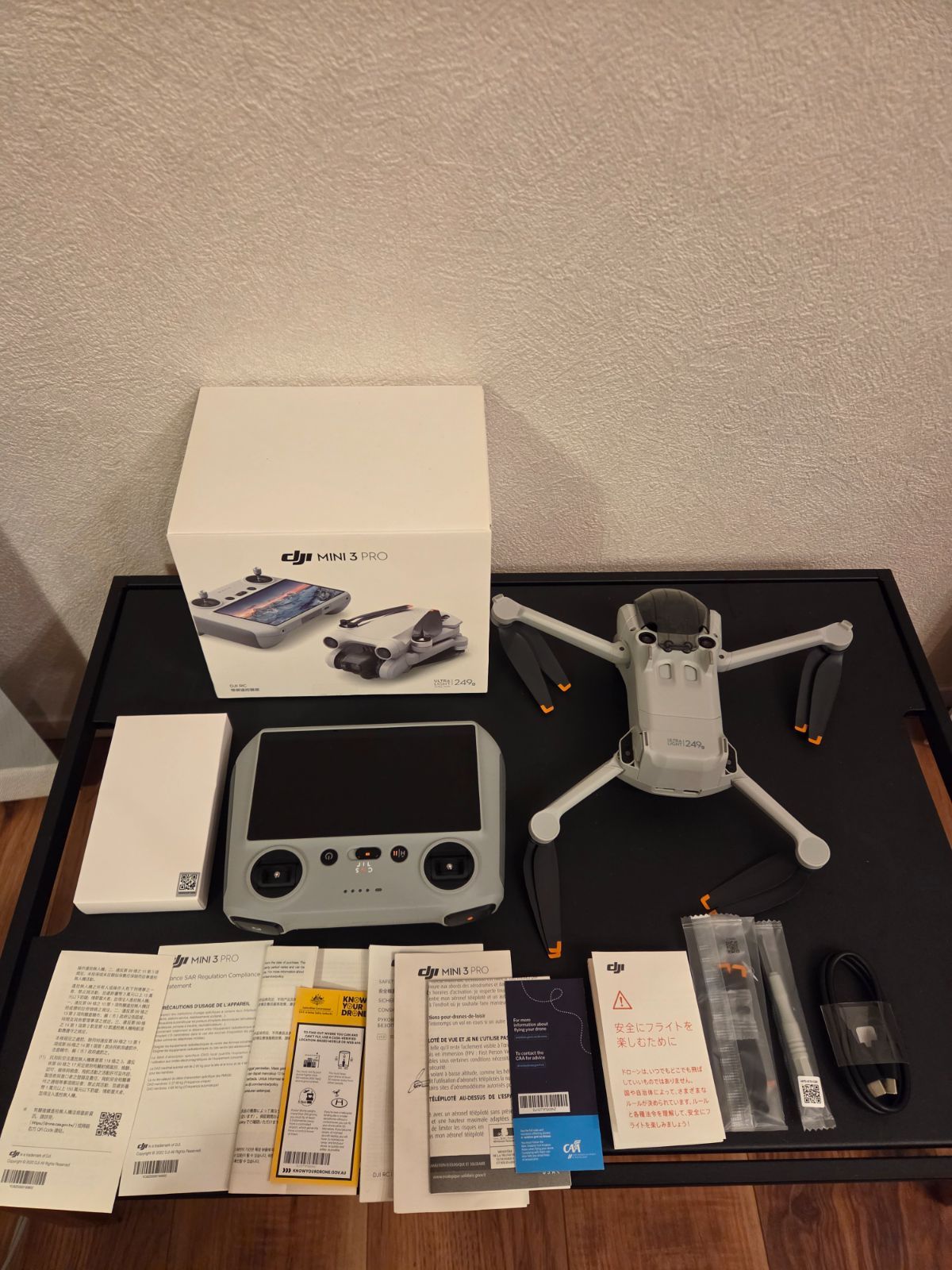 DJI Mini 3 Pro RC付属モデル ドローン 通電 リンク 済み 箱 あり