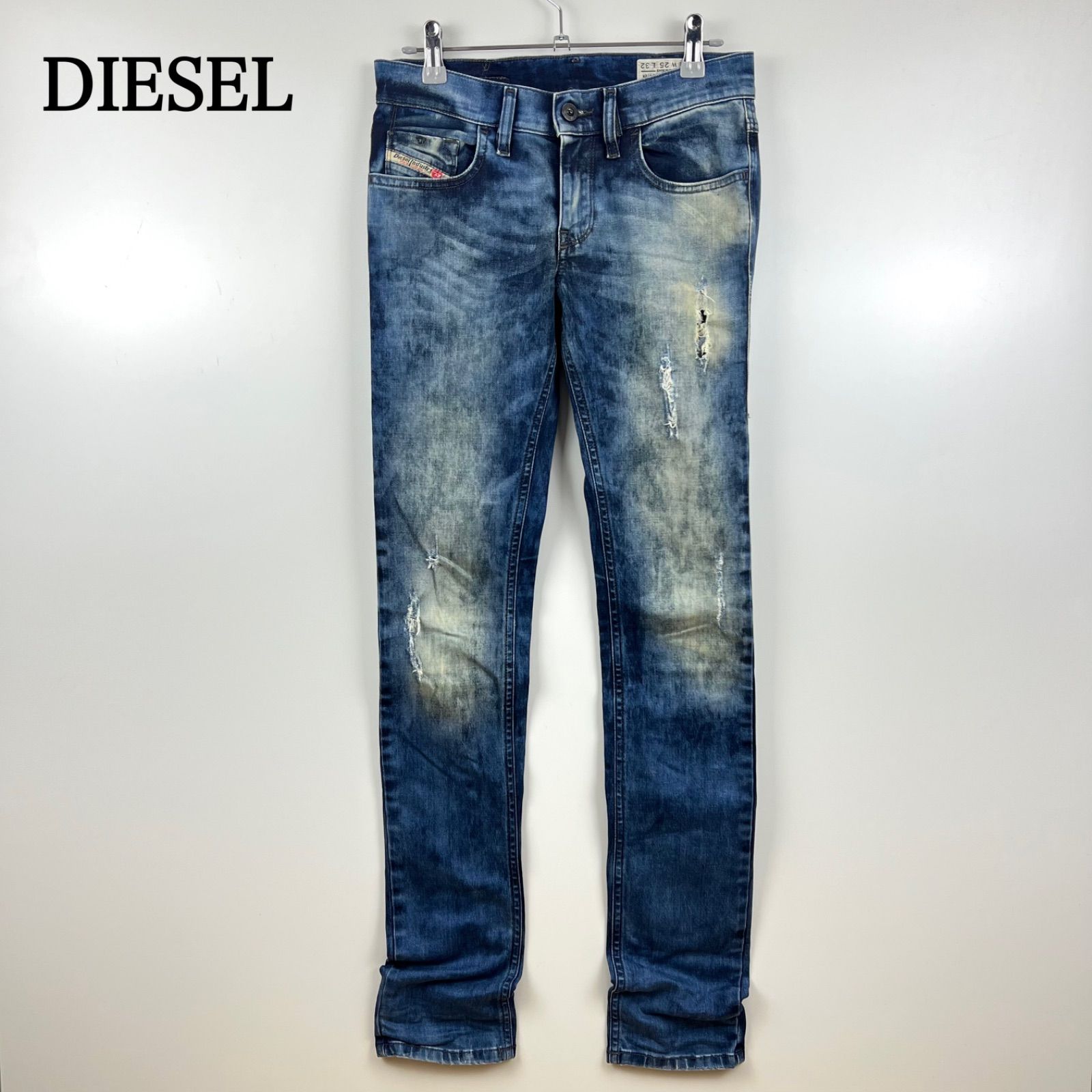 DIESEL y2k archive LIVY crush bleach skinny denim pants 008QY 