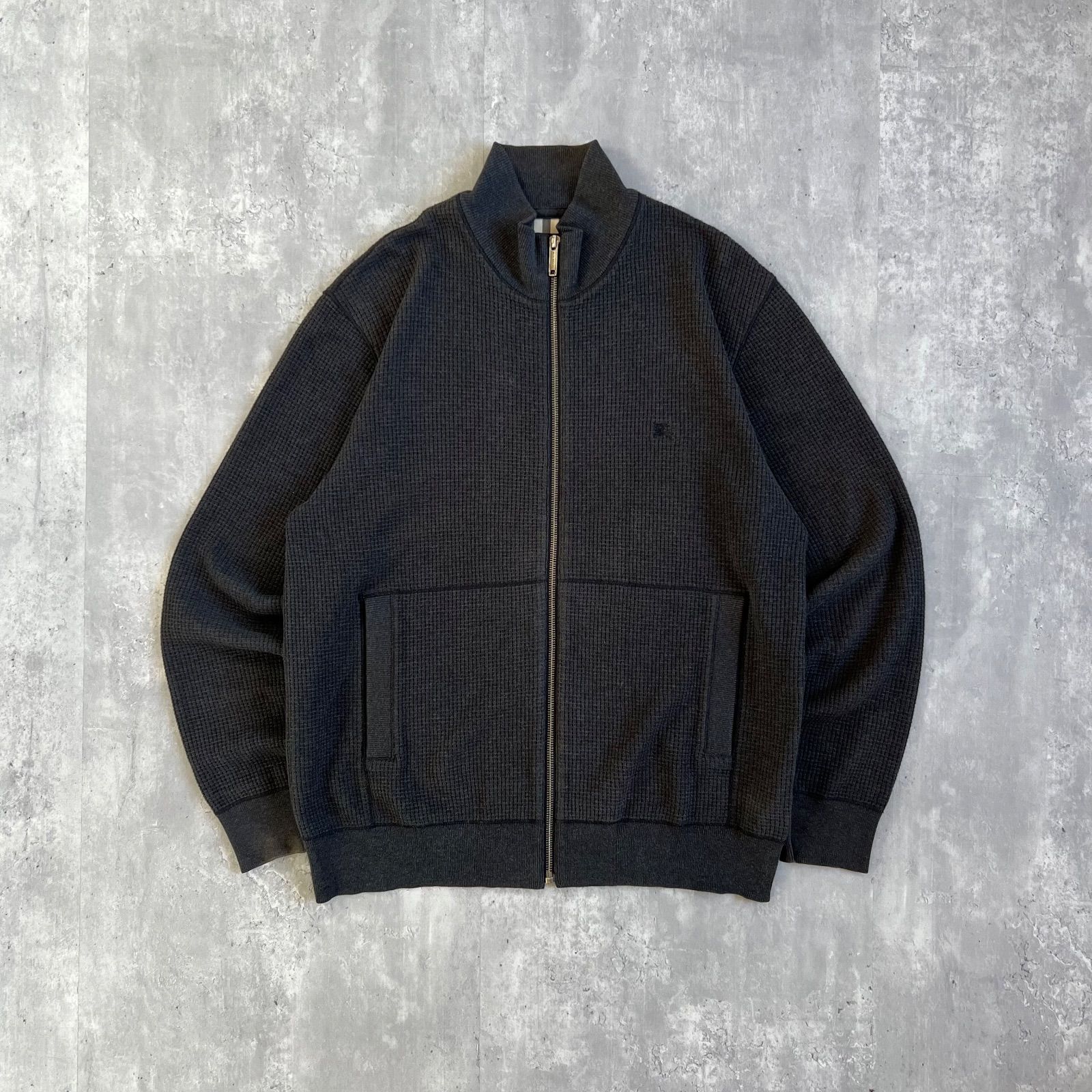 BURBERRY LONDON / バーバリーロンドン コットンワッフルニット ジップ