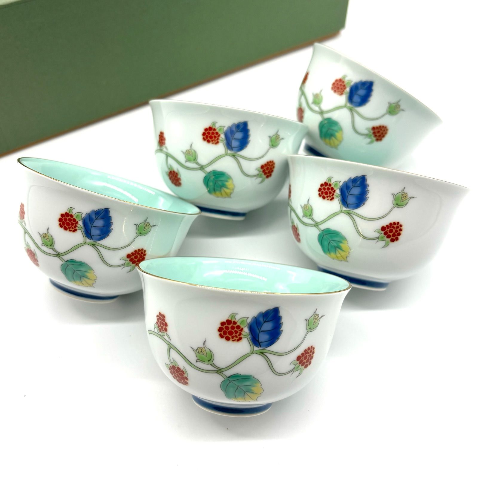 有田焼 深川製磁 野いちご 仙茶碗揃 有田焼 湯呑茶碗 湯呑揃 煎茶碗 WWW_OPDRERGINERDOGAN_COM