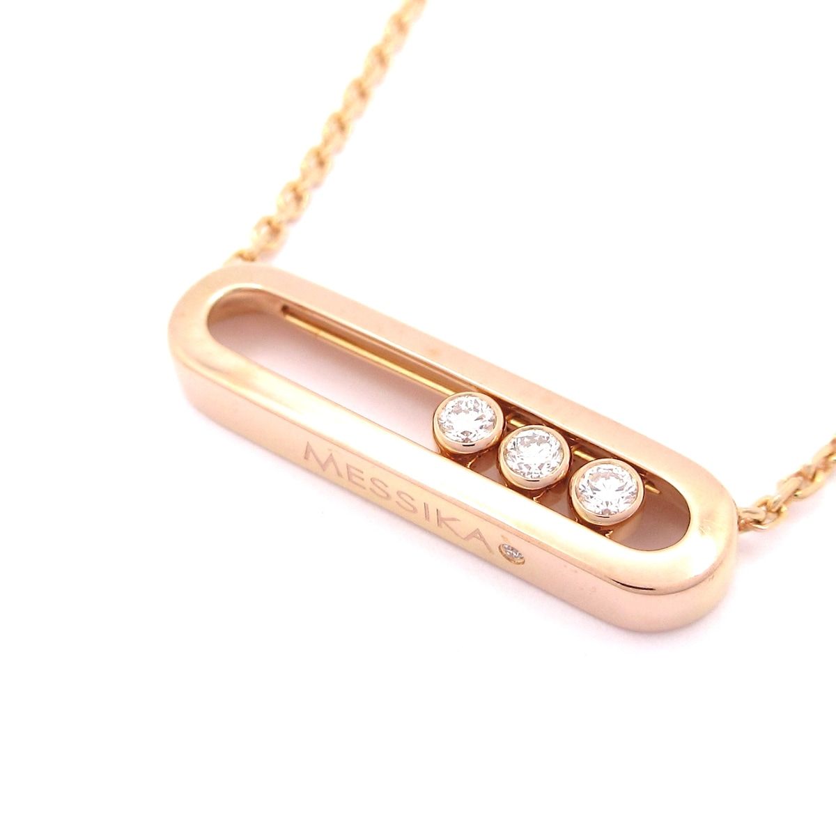 MESSIKA メシカ ネックレス ベビー ムーヴ 04323 K18PG×ダイヤモンド