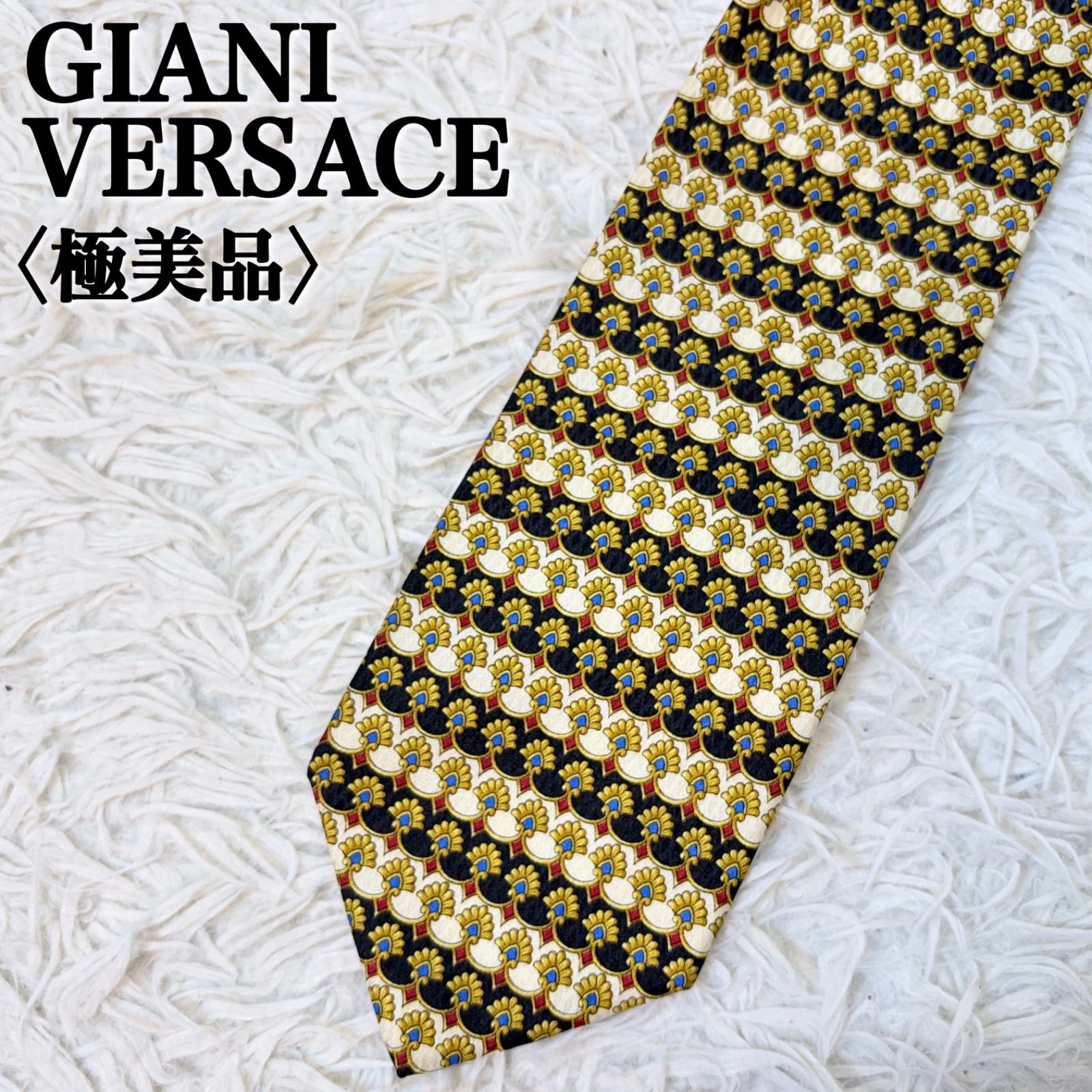 ✨美品✨VERSACE ヴェルサーチ　ネクタイ　バロック柄　メデューサ　花柄 Gianni Versace - 【美品】ヴェルサーチ ネクタイ メデューサ柄