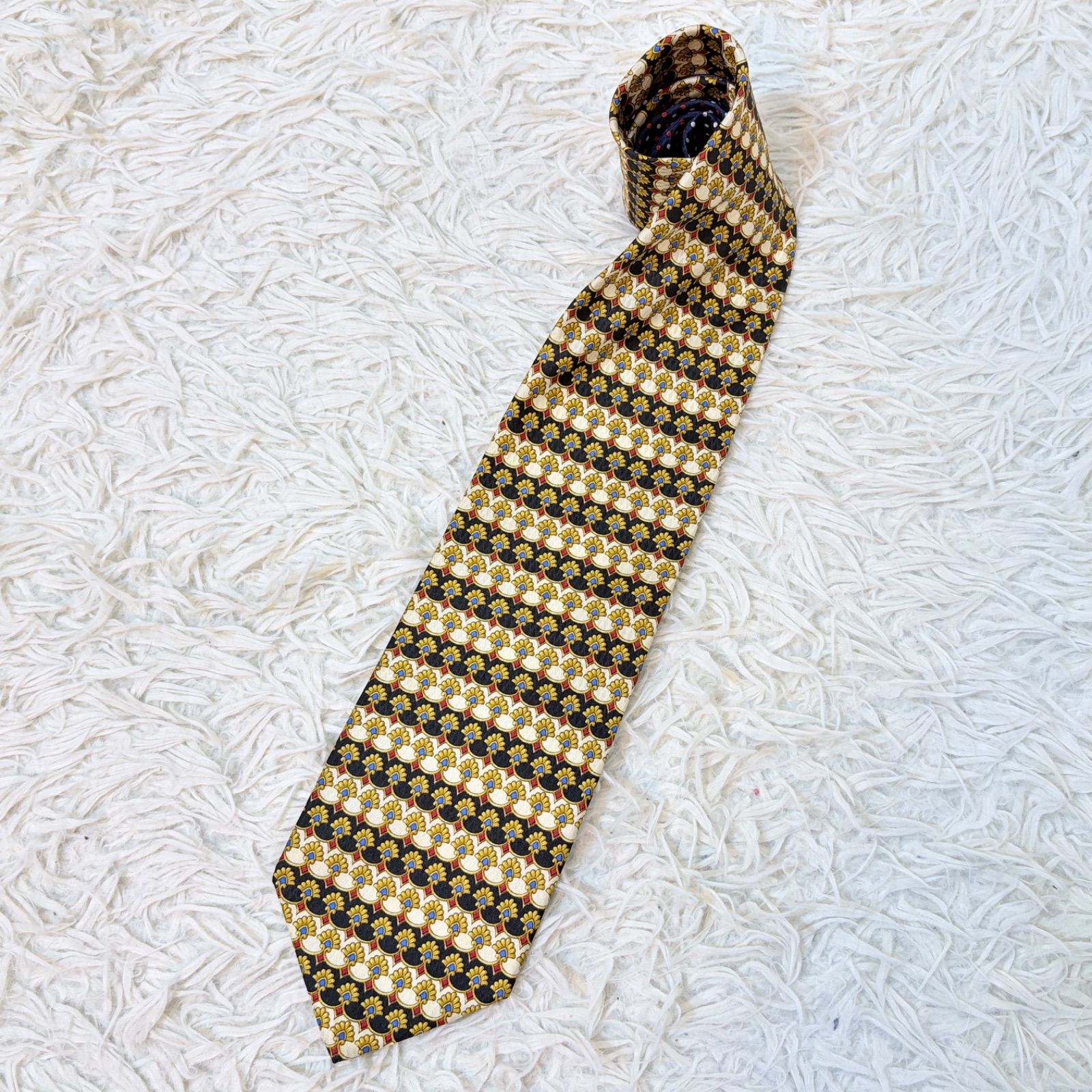 ジャンニヴェルサーチ ネクタイ シルク バロック柄 メデューサ 幾何学