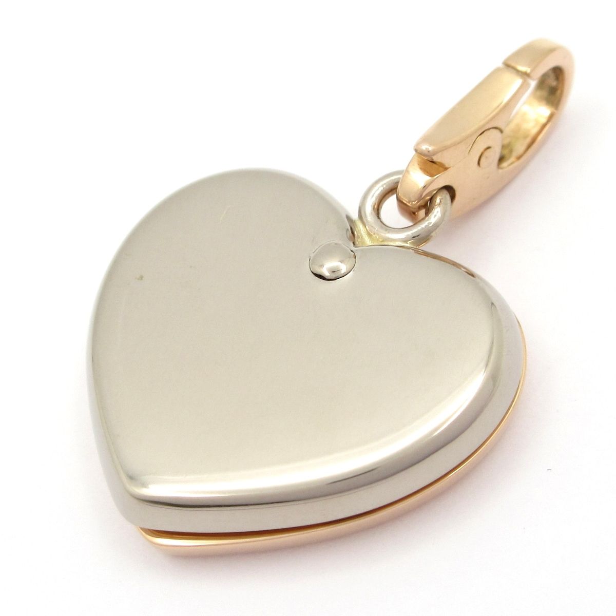 Cartier カルティエ ペンダントトップ - K 18 PG×K WG ハート