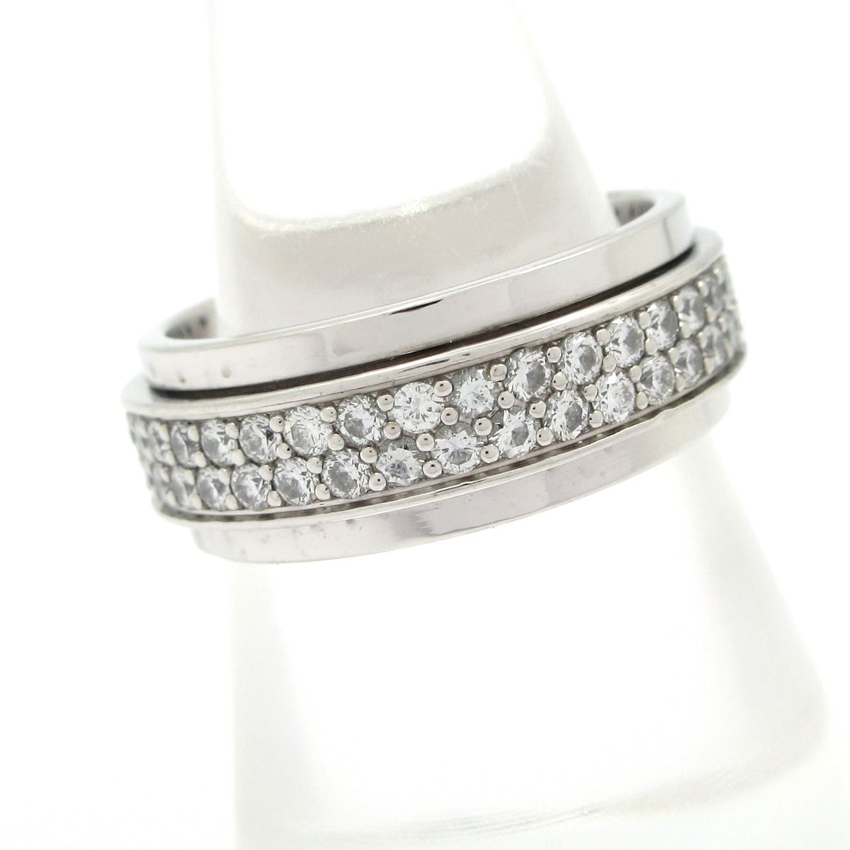 PIAGET ピアジェ リング 54 ポセションリング フルエタニティ K 18 WG×ダイヤモンド