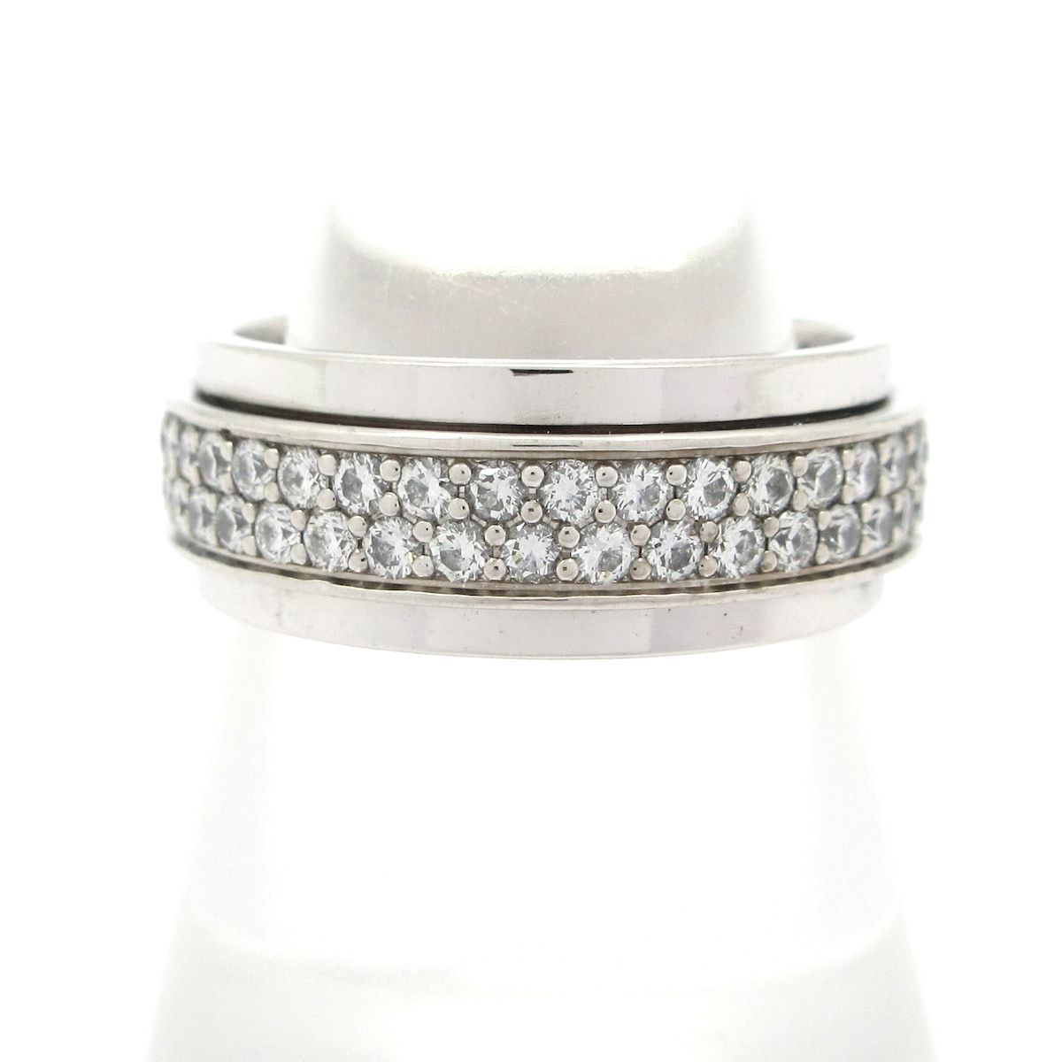 PIAGET ピアジェ リング 54 ポセションリング フルエタニティ K18WG×ダイヤモンド