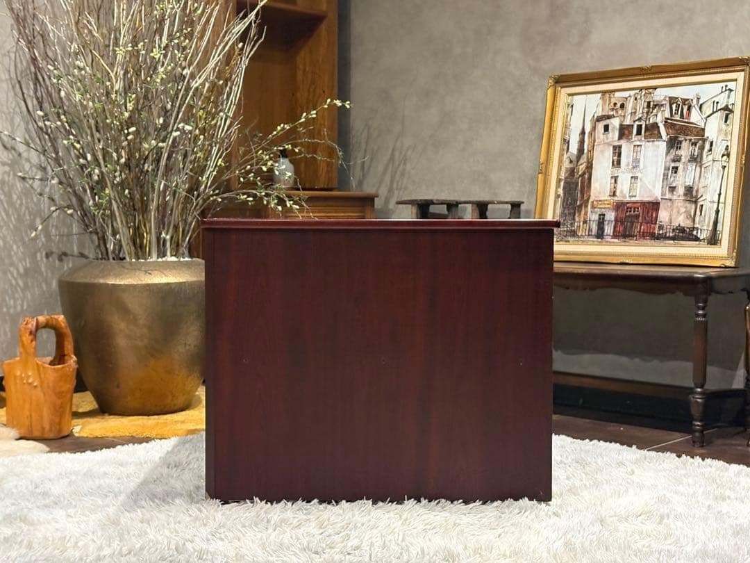 karimoku カリモク コーナーテーブル 収納 ローズウッド アンティーク