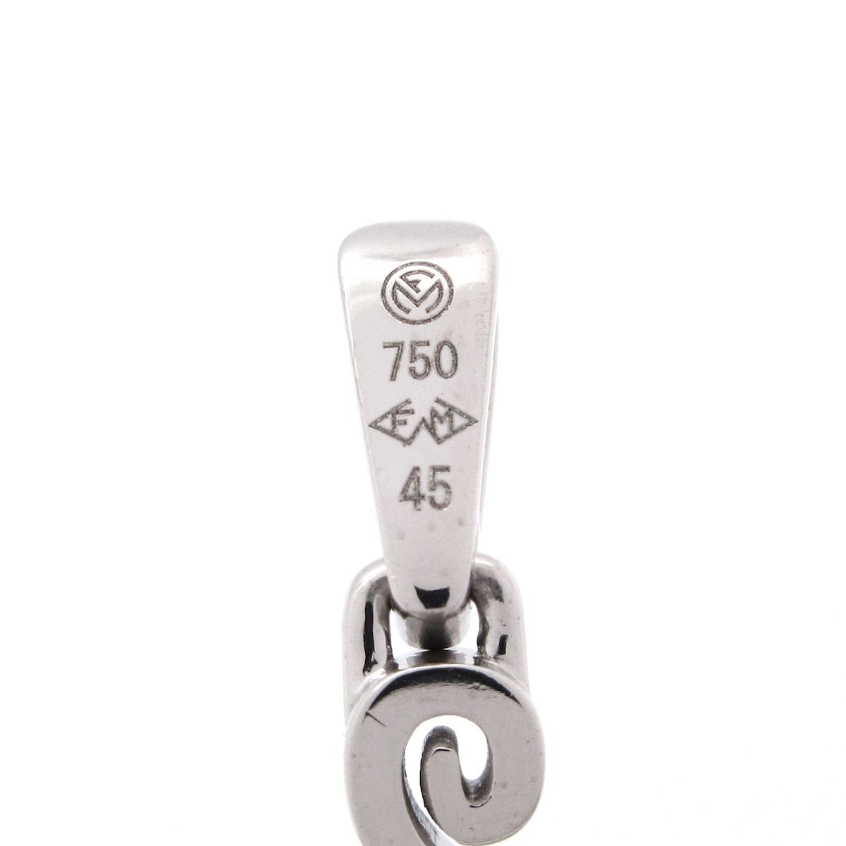 フランクミュラー ペンダントトップ メモリアル ナンバー クロス ペンダント K18WG×ダイヤモンド 1Pダイヤ ダイヤ約0.3カラット WWW_SMP1DAWEKUDUS_SCH_ID