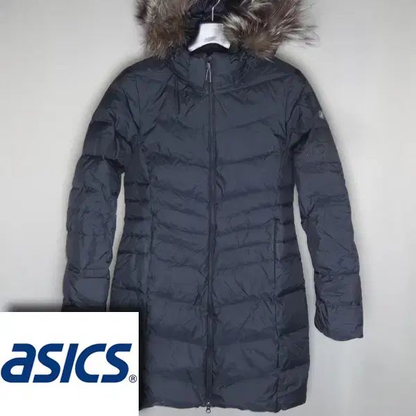 アシックス レディース 90サイズ ダウン ダウンジャケット コート ファー ハーフコート フード アウター ヴィンテージ 141