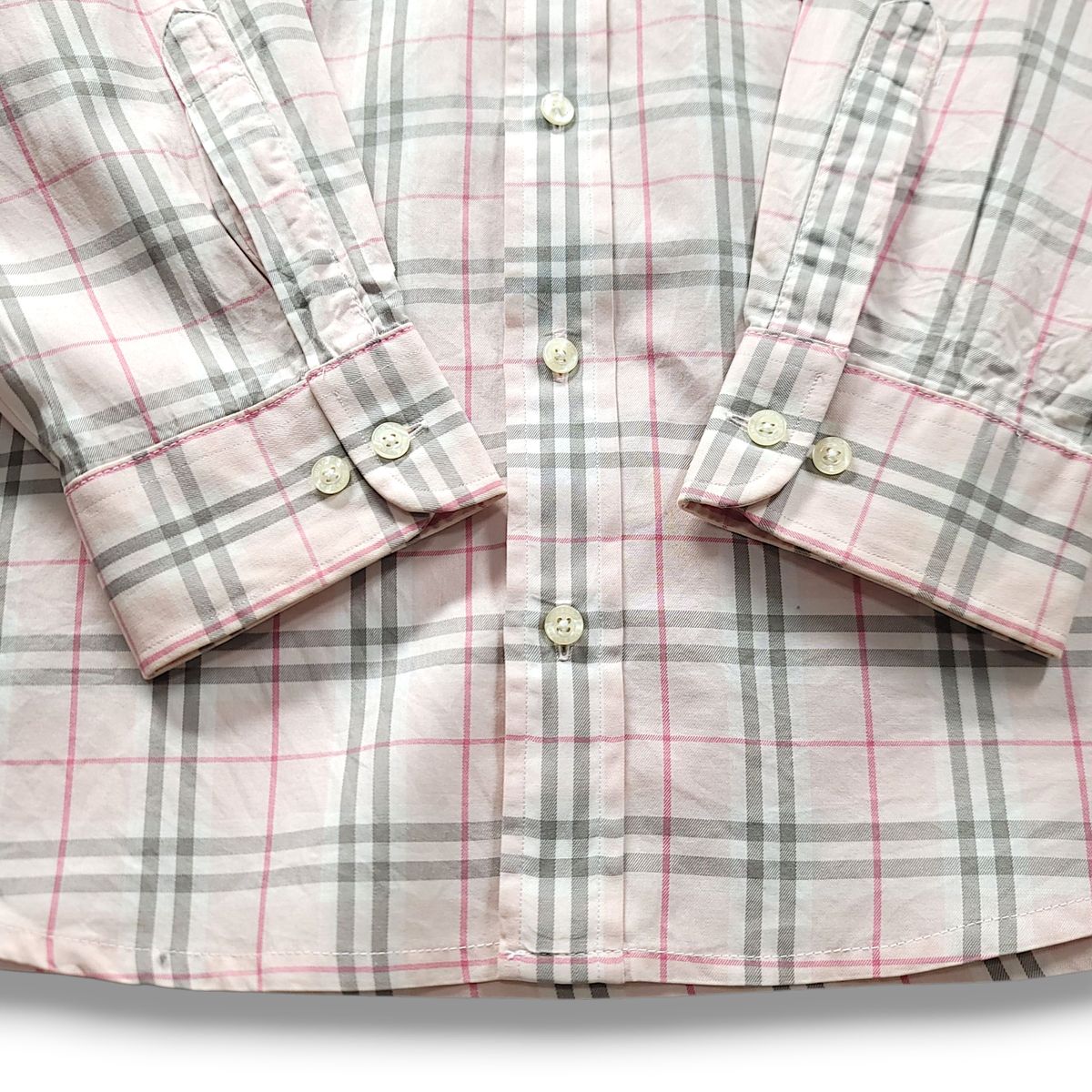 ノバチェック バーバリー BURBERRY LONDON ピンク M ブルーレーベル 