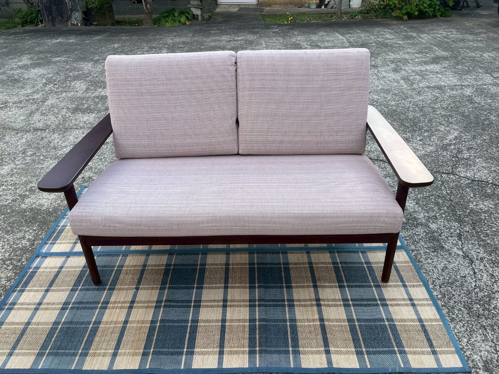 karimoku カリモク 2人掛ソファ WD 4302 幅138 cm シャーム ブラウン ローストビーチ カリモク家具