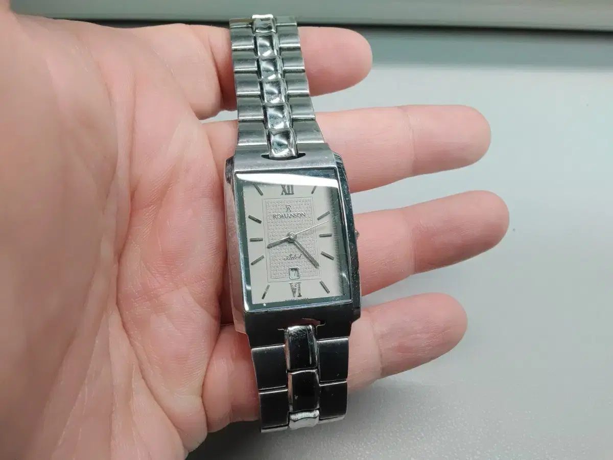 ロマンソン タンク アデル tm0186m ls サファイア メンズ スクエア 時計