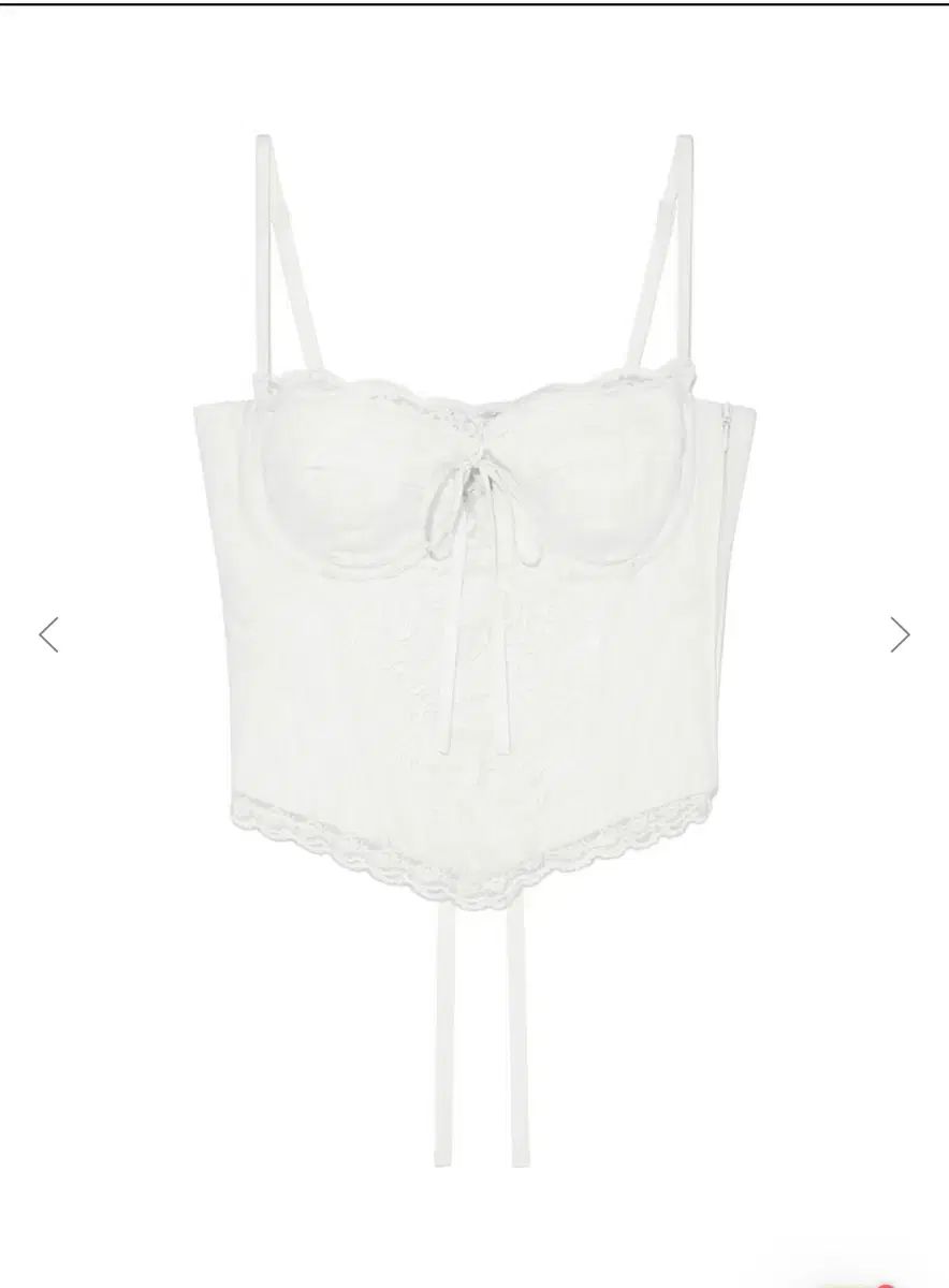 グロウニー BLOOMING CORSET TOP WHITE