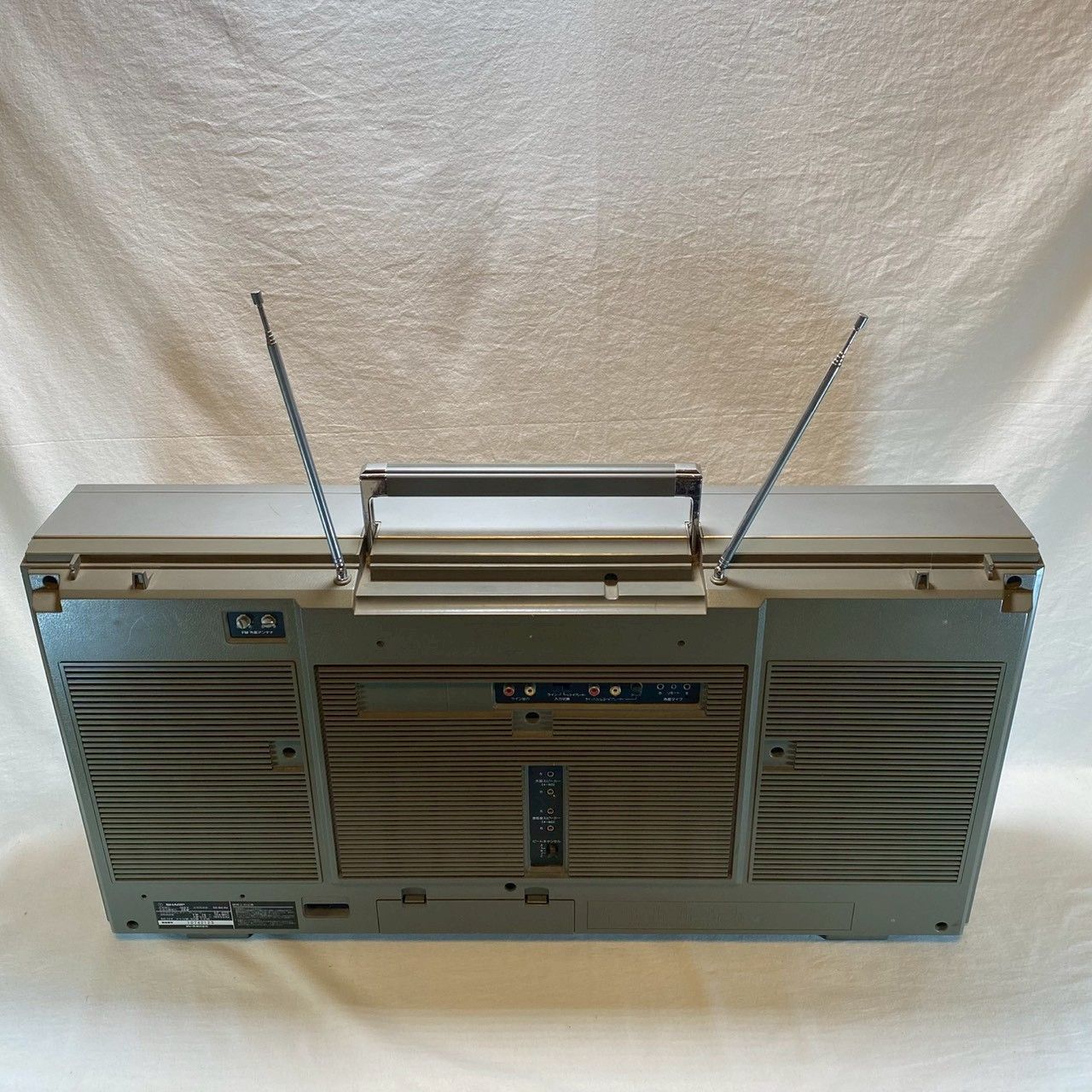 動作品】SHARP/GF-909/カラオケ/ステレオラジカセ/マイク/テープ付/No