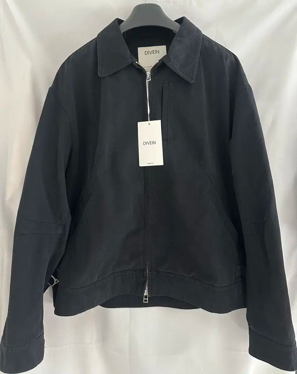 DIVE IN ウォッシュド スイングトップ トップ ジャケット ブラック 1