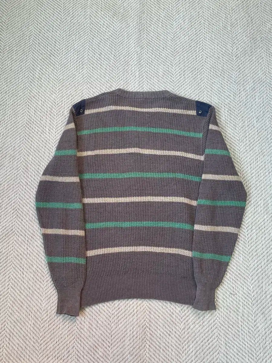  Next u ミリタリー ストライプ コットンニット J 03253 長袖 ニット セーター