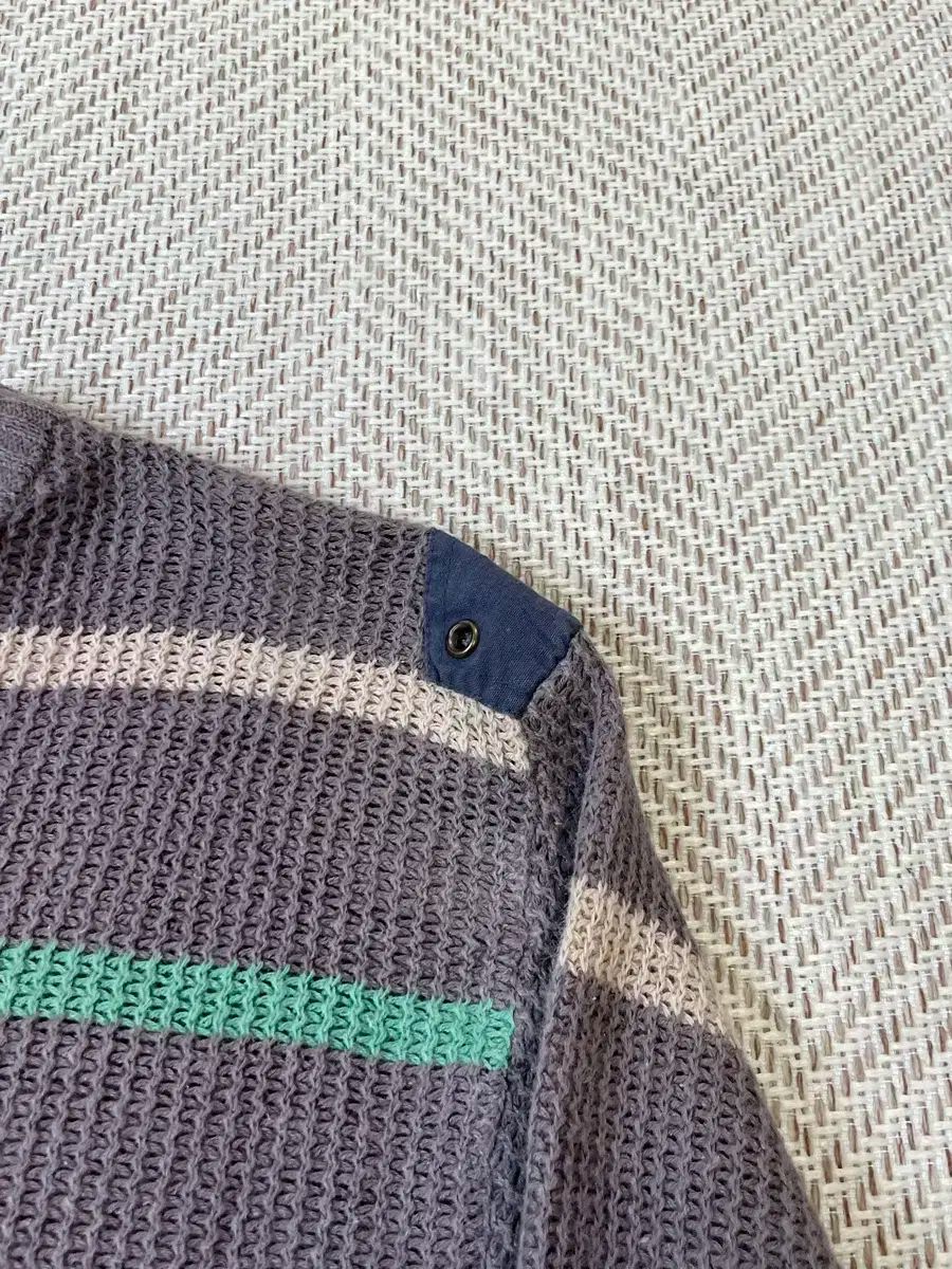 Next u ミリタリー ストライプ コットンニット J03253