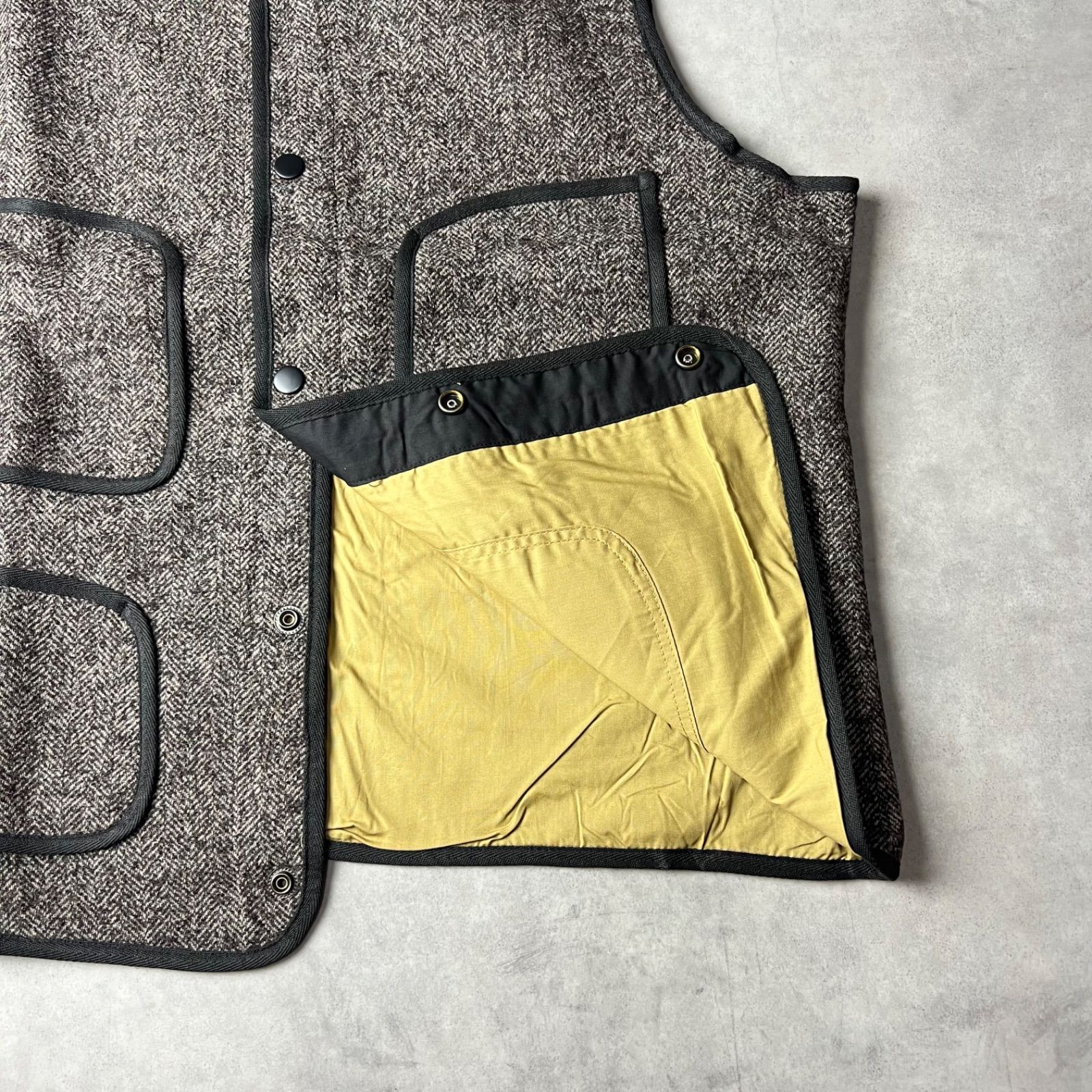 ✅新品　ベスト　ウール　ブラウンズビーチ　復刻　ネイビー　アメカジ　ワーク　M 🟥新品未使用🟥 ウール ベスト ジレ ブラウンズビーチ BROWNS BEACH