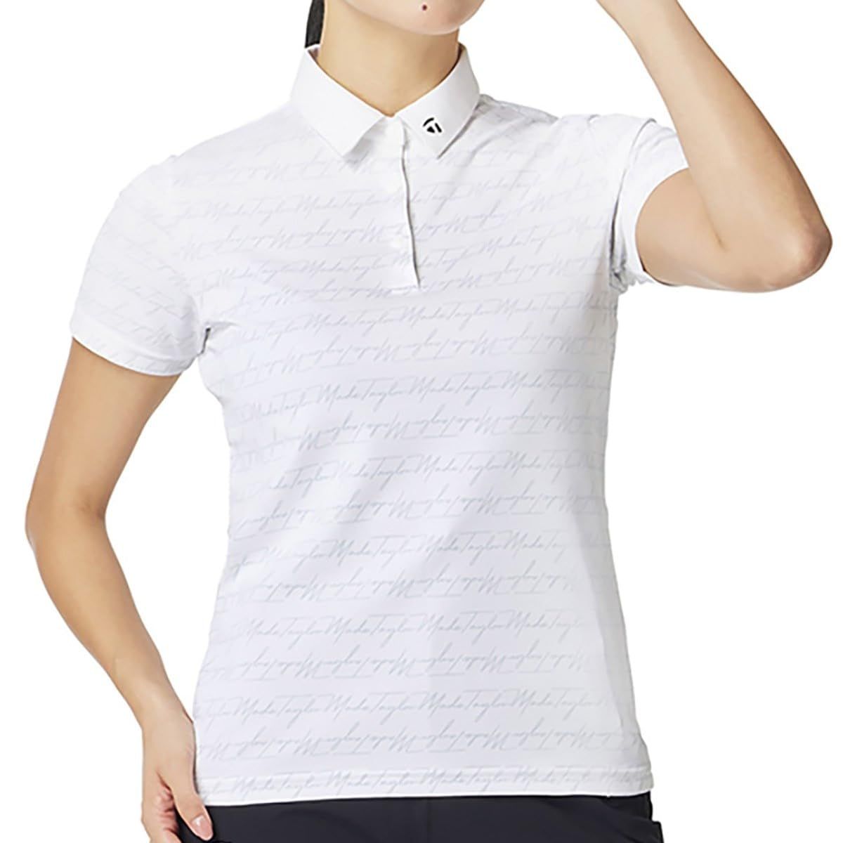 テーラーメイド TAYLOR MADE ロゴボーダーS Sポロ ホワイト S レディース 25SS UN669 ホワイト Free Size
