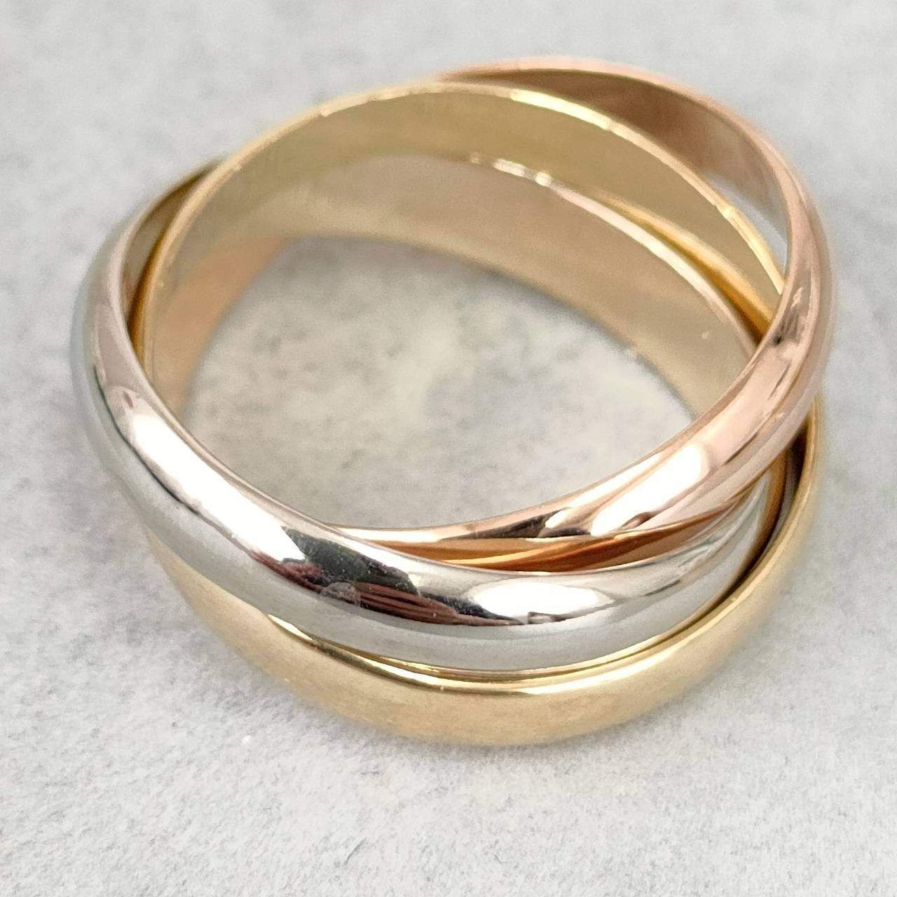 18金 K18 カルティエ トリニティリング 7.51g 11号 D455 - メルカリ