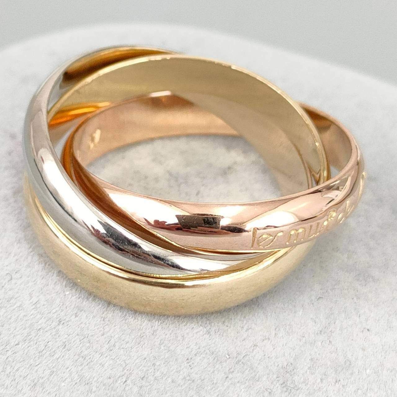 18金 K 18 カルティエ トリニティリング 7.51ｇ 11号 D 455