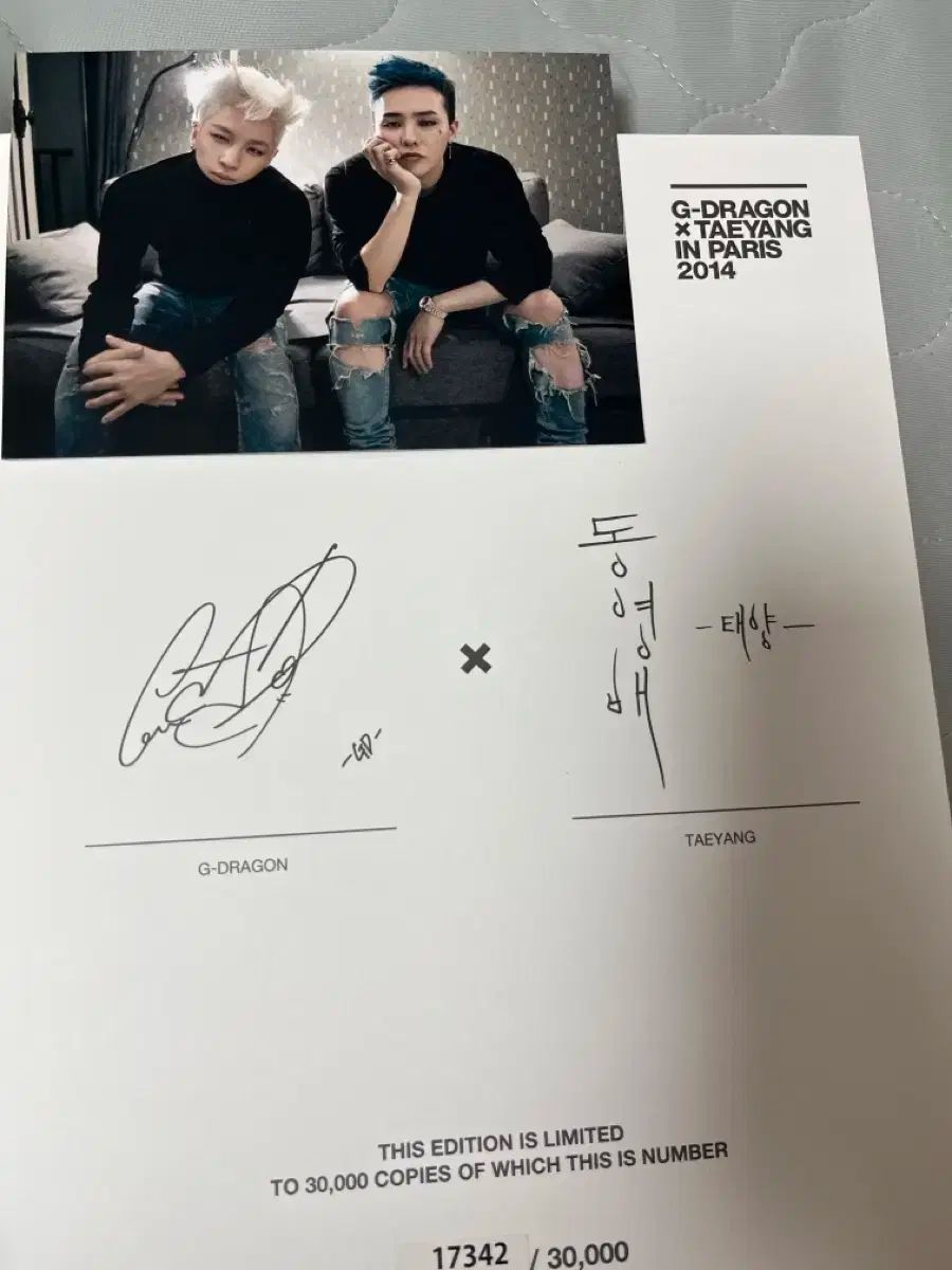  G DRAGON ジードラゴン ユテヤン YOO TAEYANG パリ 写真集 2014 その他 タレントグッズ