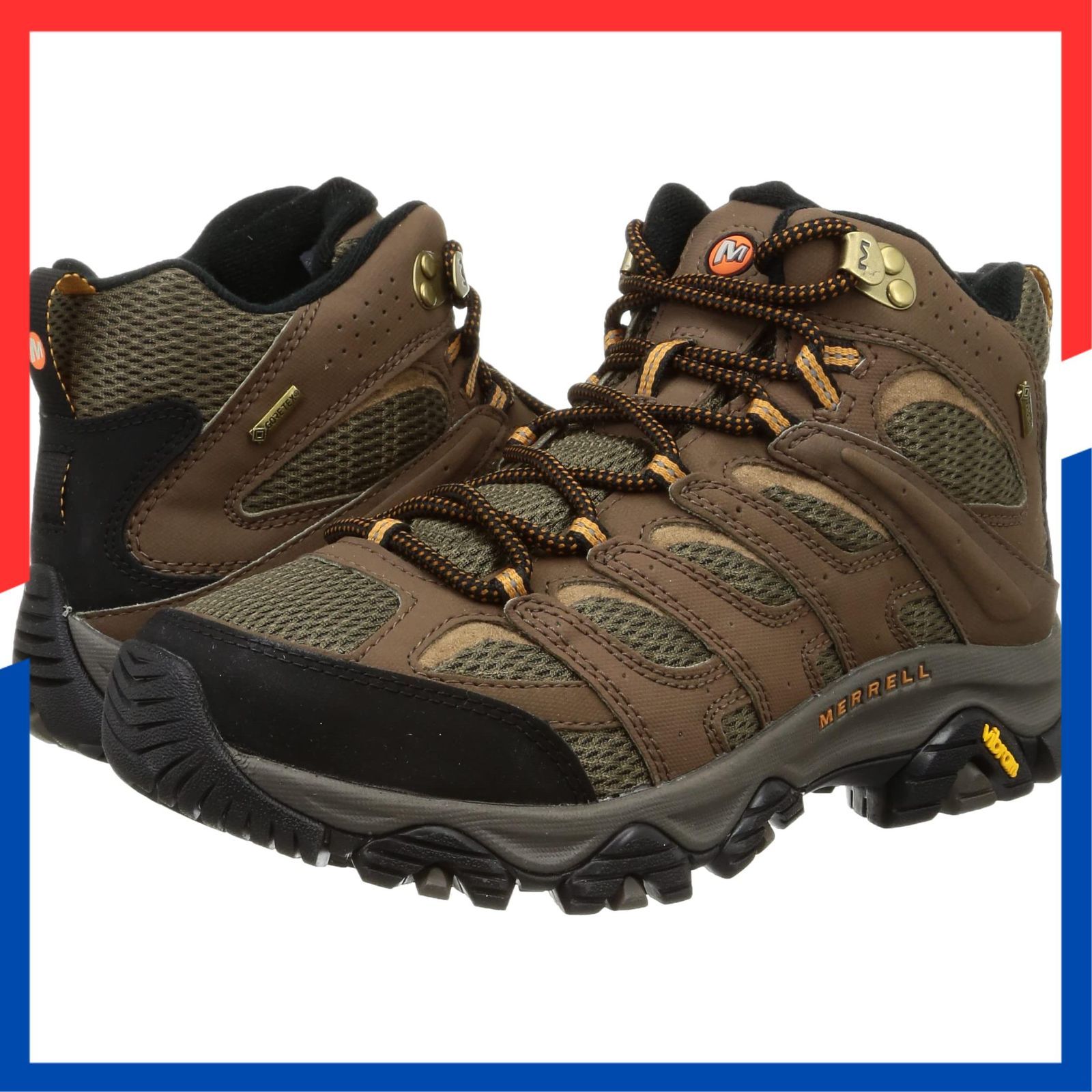 GORE-TEX MID SYNTHETIC WIDE 3 WIDTH MOAB 幅広 ハイキングシューズ メンズ メレル