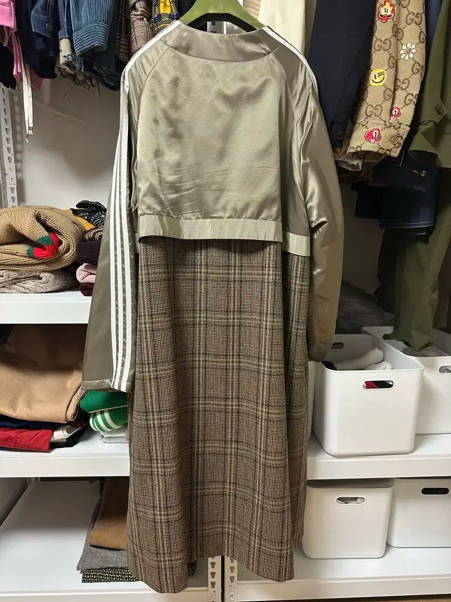 グッチ x アディダス CHECK コート