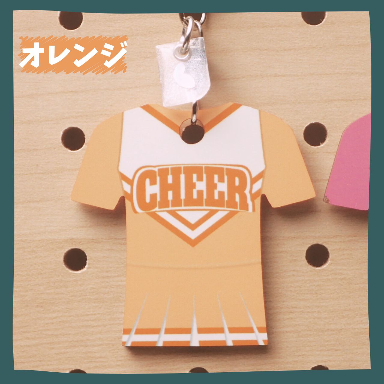 チア＊ユニフォーム＊キーホルダー＊かわいい＊プレゼント＊卒団＊卒業