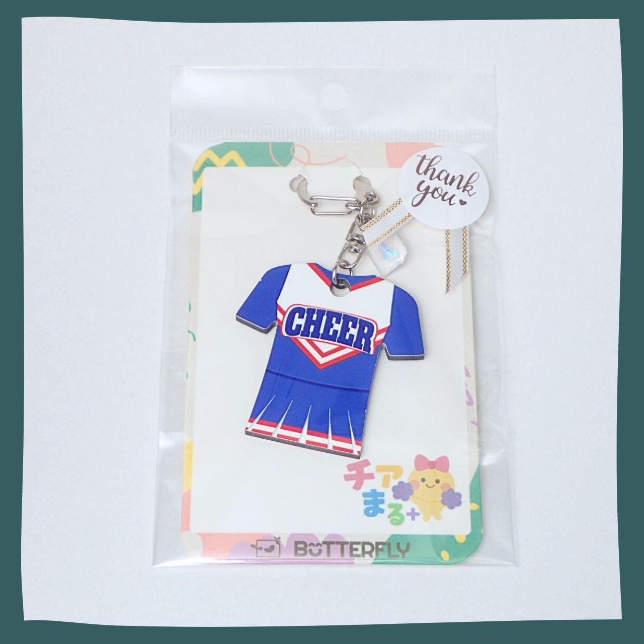 チア＊ユニフォーム＊キーホルダー＊かわいい＊プレゼント＊卒団＊卒業