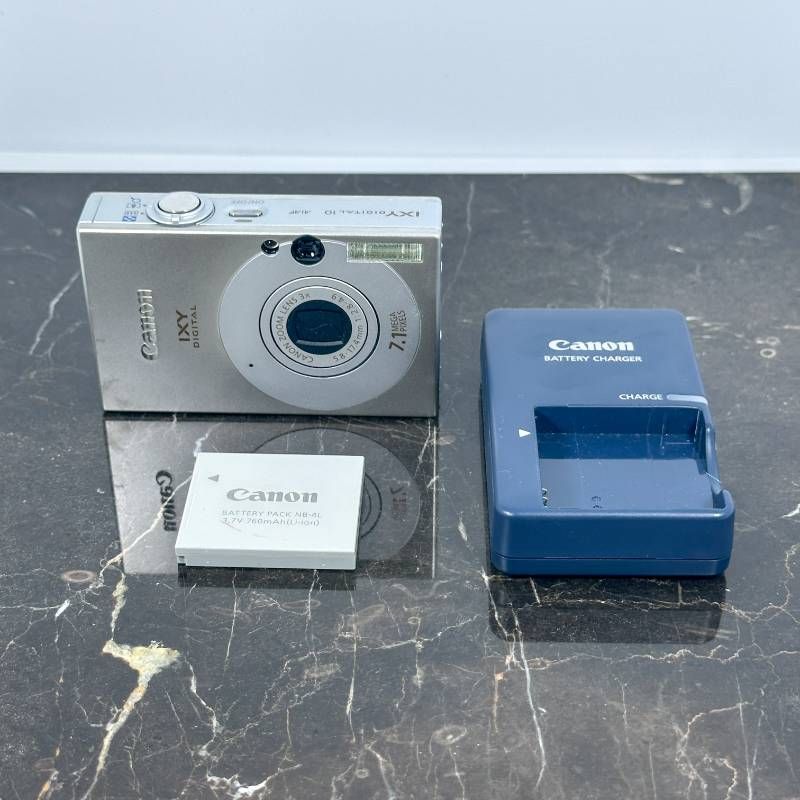 Canon IXY DIGITAL 10 シルバー ホワイト コンデジ デジカメ 710万画素