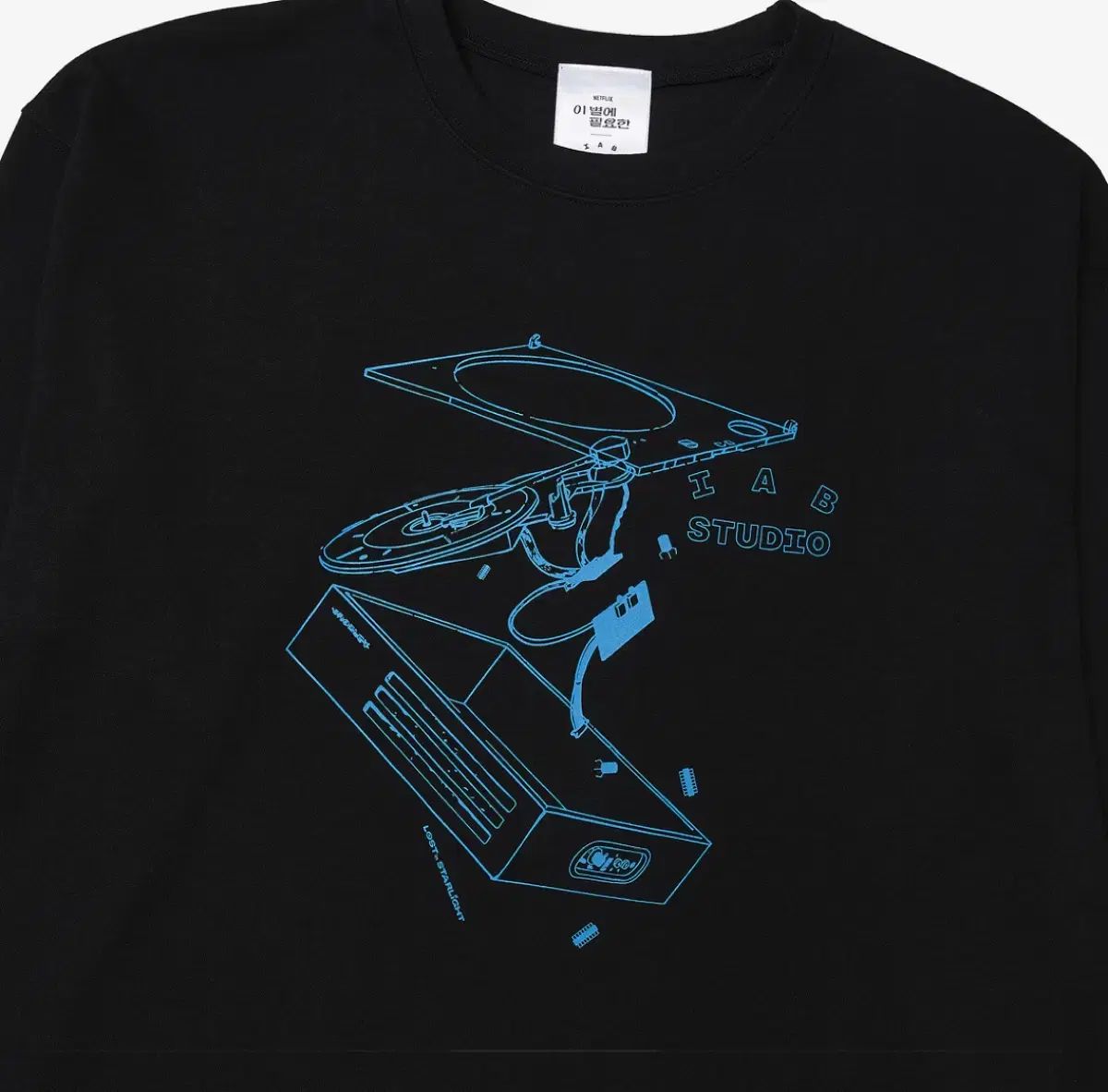  IAB Studio x イ ビョル 星 に 必要な JAY JOHNSON ロングスリーブ ブラック サイエンス M 長袖 Tシャツ カットソー