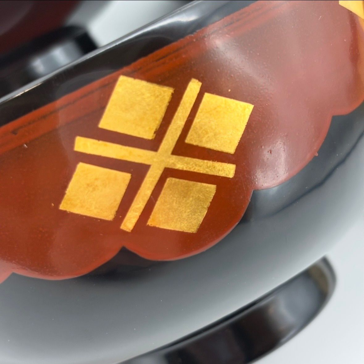 秀衡塗】外黒内朱 有職菱紋 椀揃 / 南部塗 南部漆器製造元『漆器の君塚