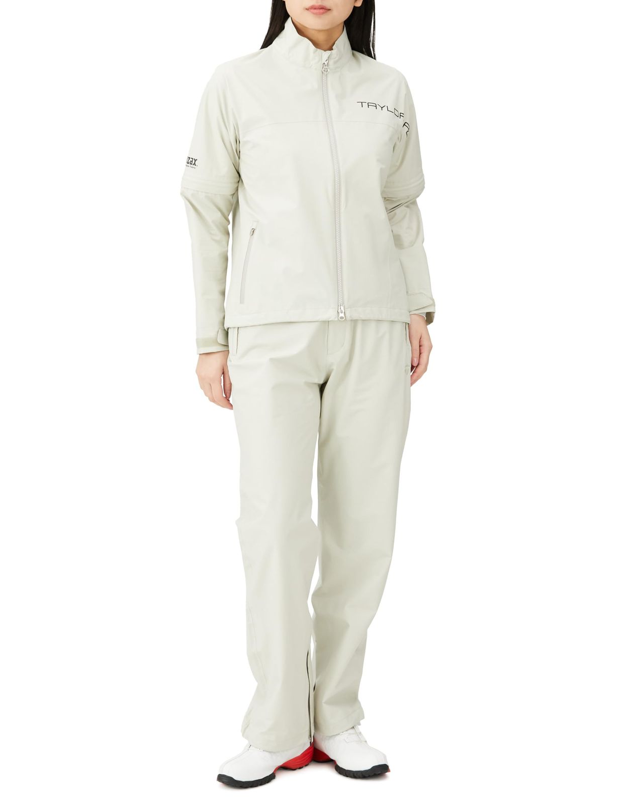 テーラーメイド TAYLOR MADE W TMレインスーツ アイスベージュ M レディース レインウェア 24SS UN003 アイスベージュ M