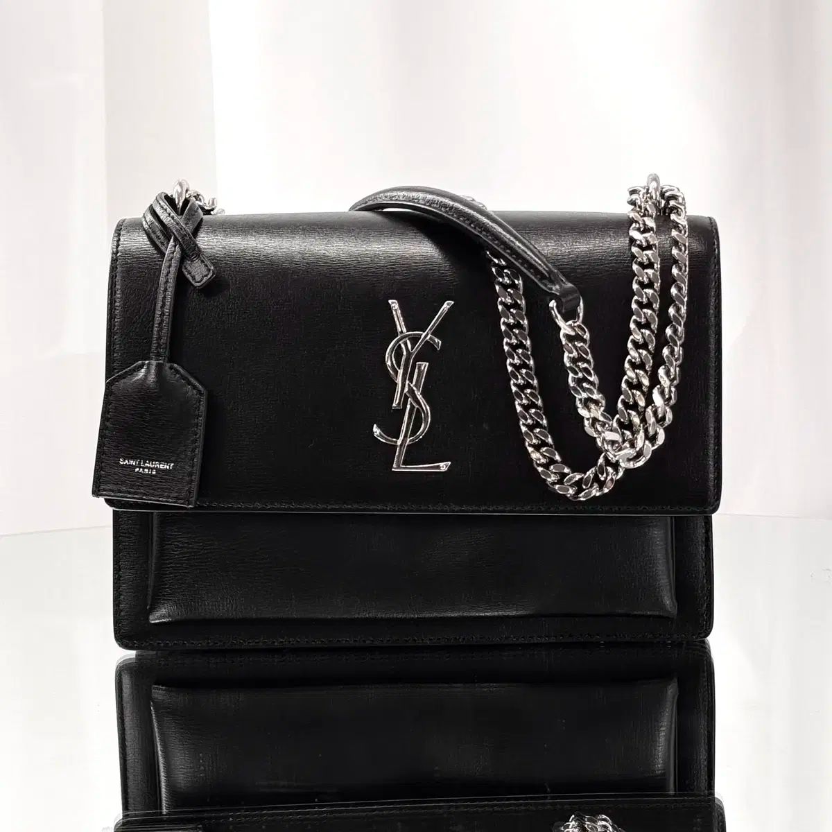 YVES SAINT LAURENT イヴ サンローラン サンセットバッグ Mサイズ チェーンバッグ