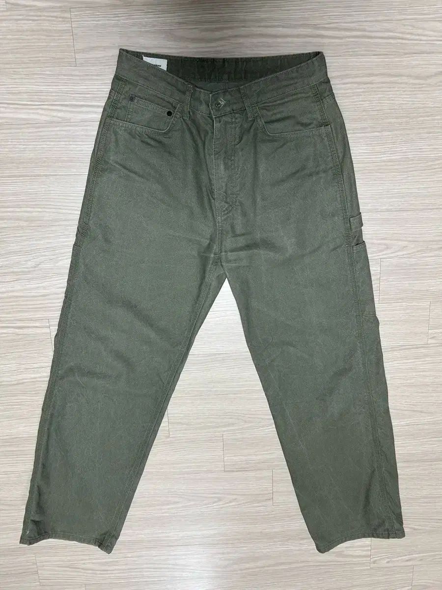 INTHERAW インザロウ WASHED PAINTER PANTS 1サイズ ディープオリーブ